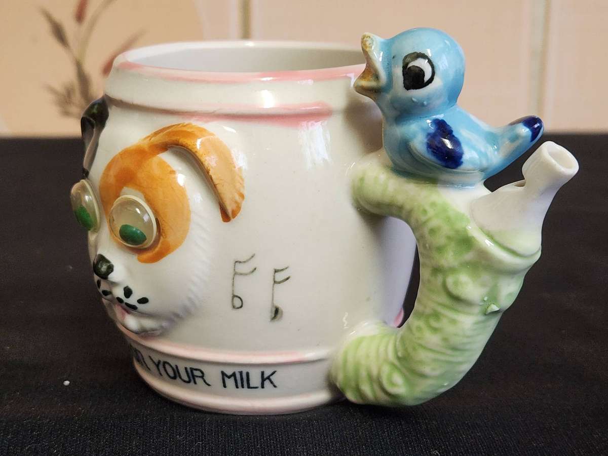 VINTAGE WESTVILLE WHISTLE FOR YOUR MILK MUG, HIGHLY COLLECTIBLE