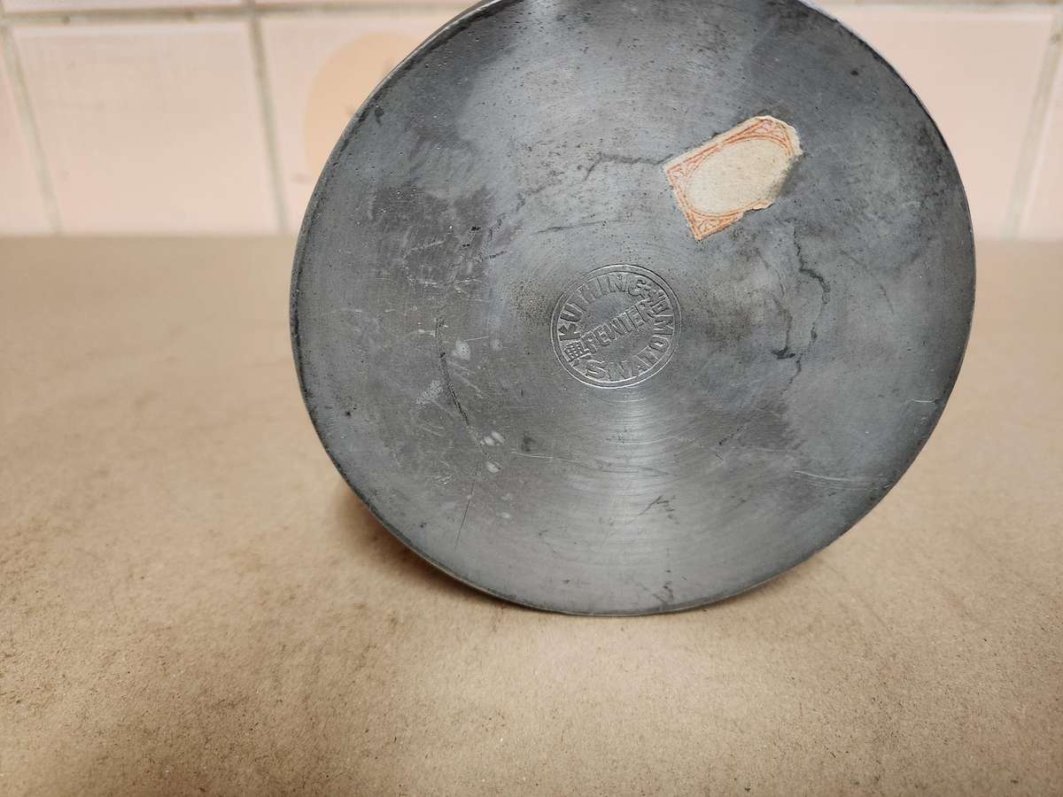 CHINESE KUT HING SWATOW PEWTER TEA CADDY