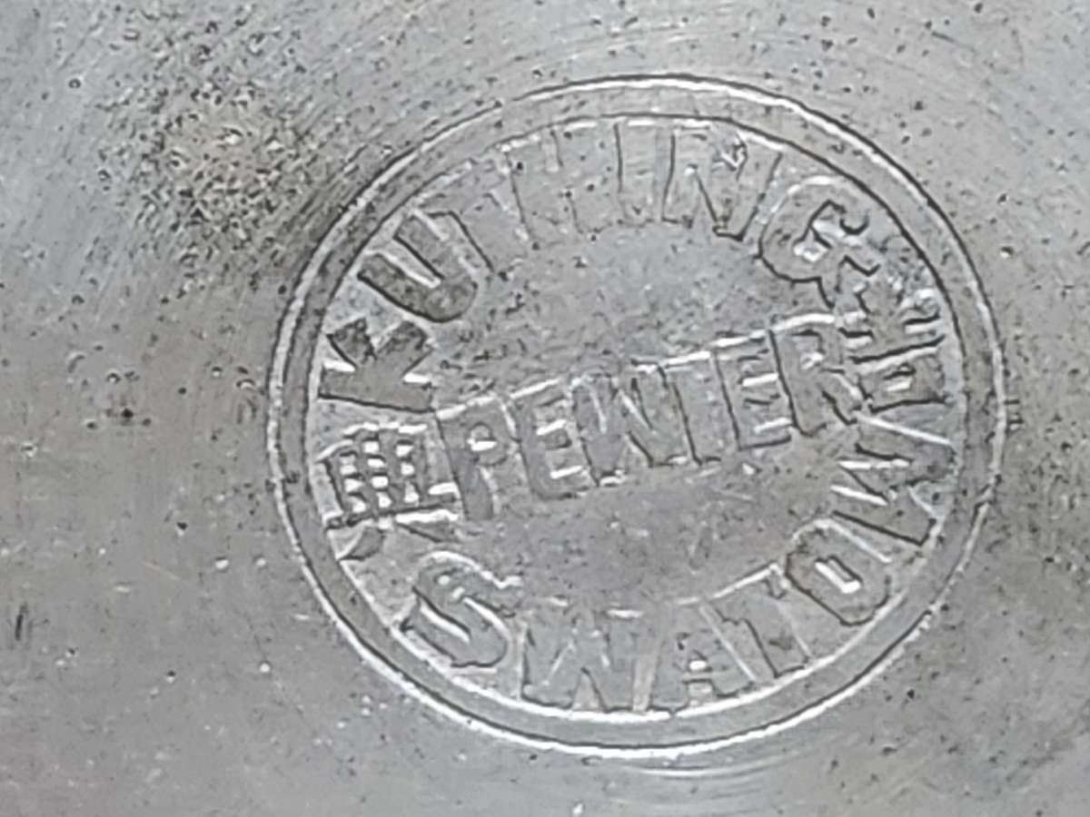 CHINESE KUT HING SWATOW PEWTER TEA CADDY