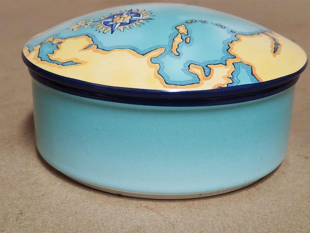Tiffany and Co Tauck World Discovery Porcelain Trinket Box