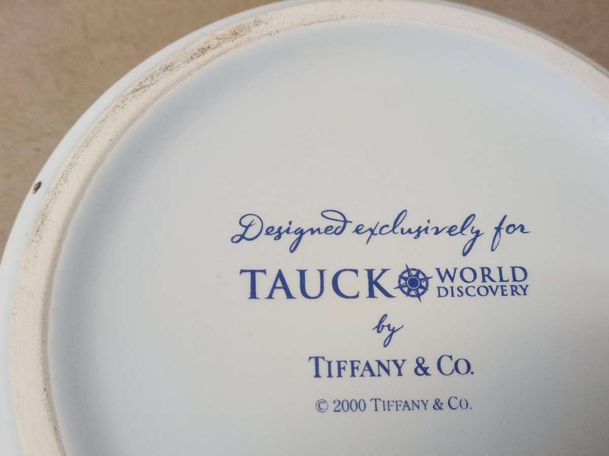 Tiffany and Co Tauck World Discovery Porcelain Trinket Box