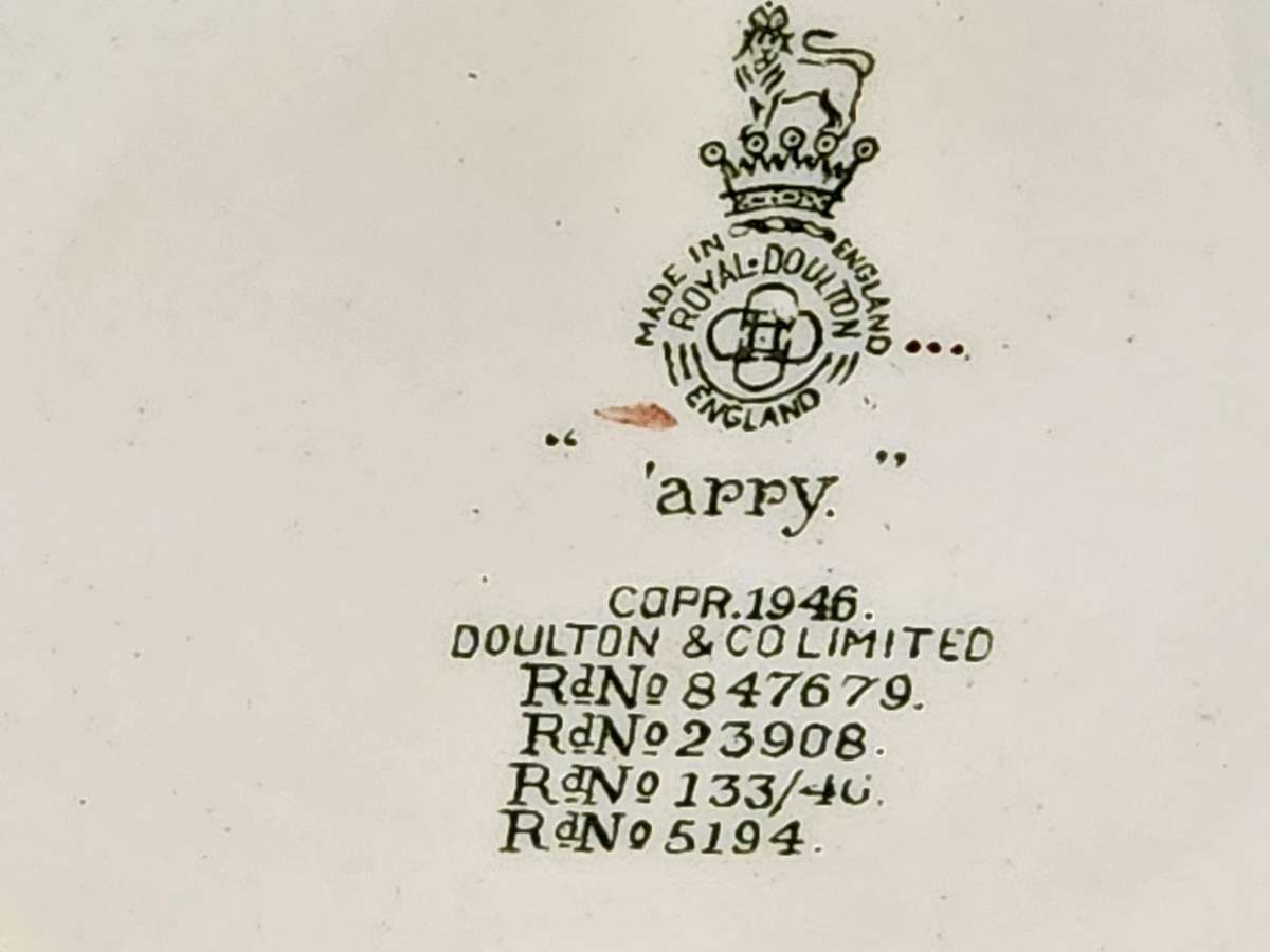 ROYAL DOULTON LARGE CHARACTER JUG APPY