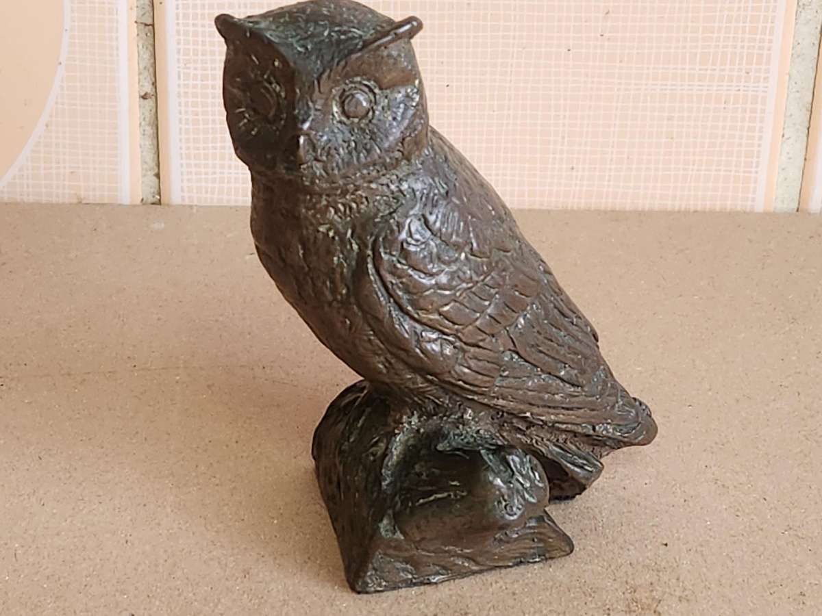 VINTAGE COLD CAST BRONZE OWL