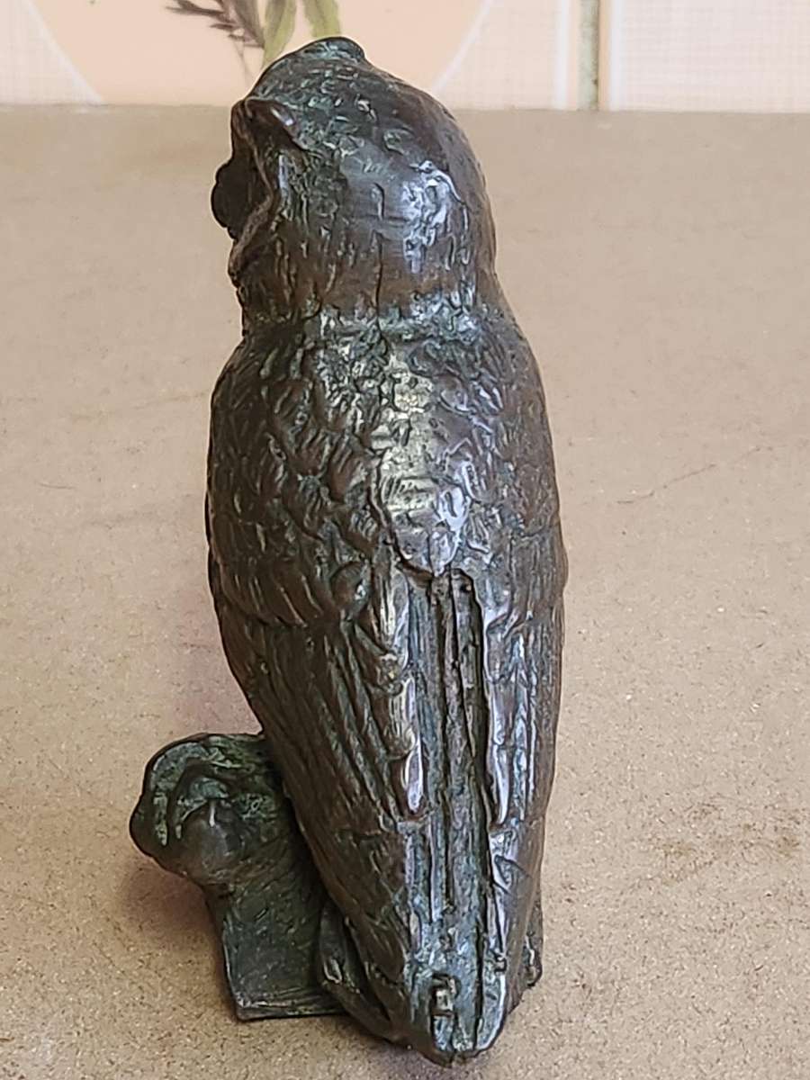VINTAGE COLD CAST BRONZE OWL