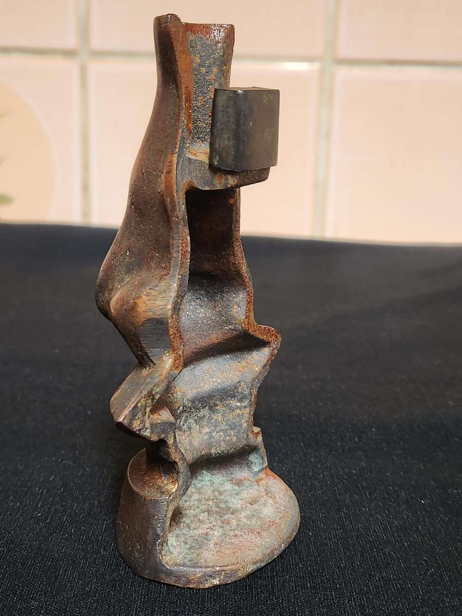 RARE 1950S SALVADORE DALI BRONZED CAST IRON GLASSES HOLDER