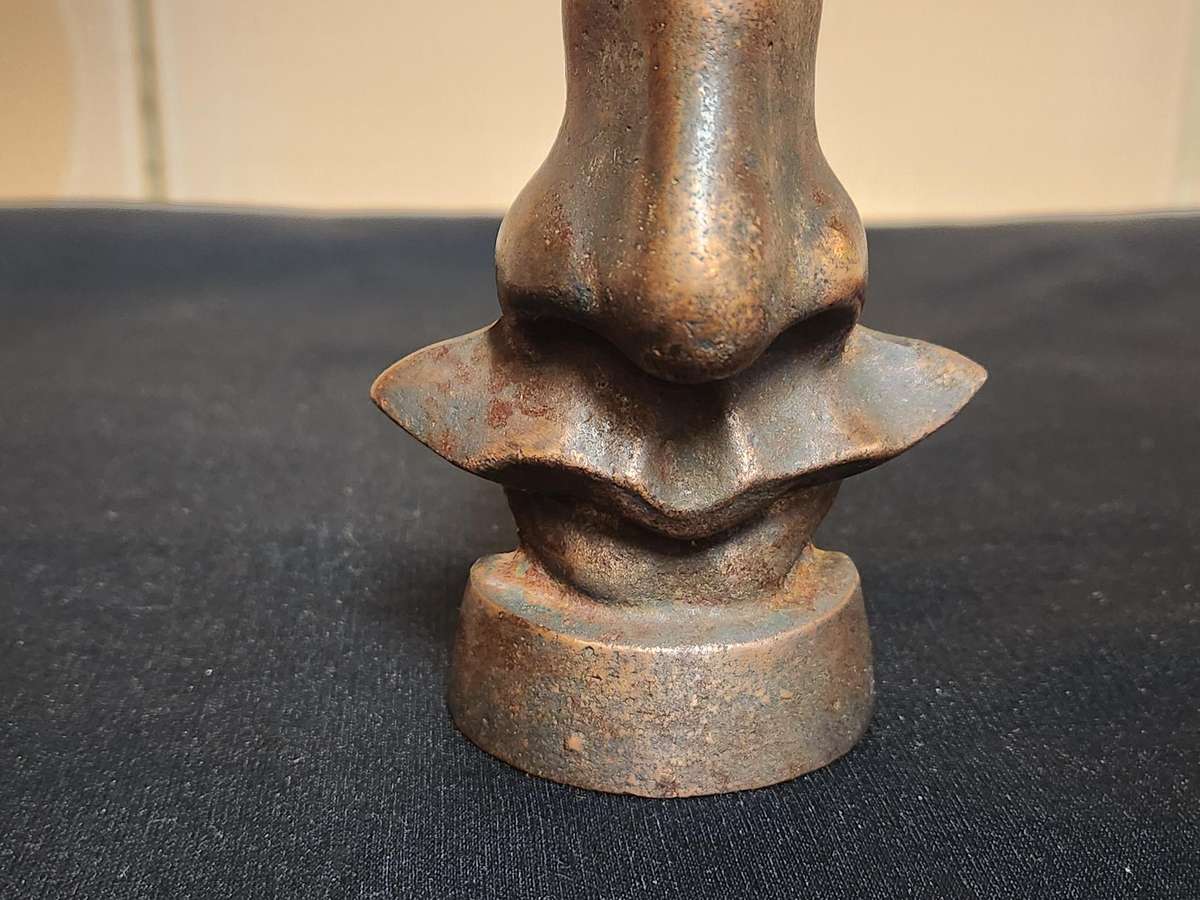 RARE 1950S SALVADORE DALI BRONZED CAST IRON GLASSES HOLDER