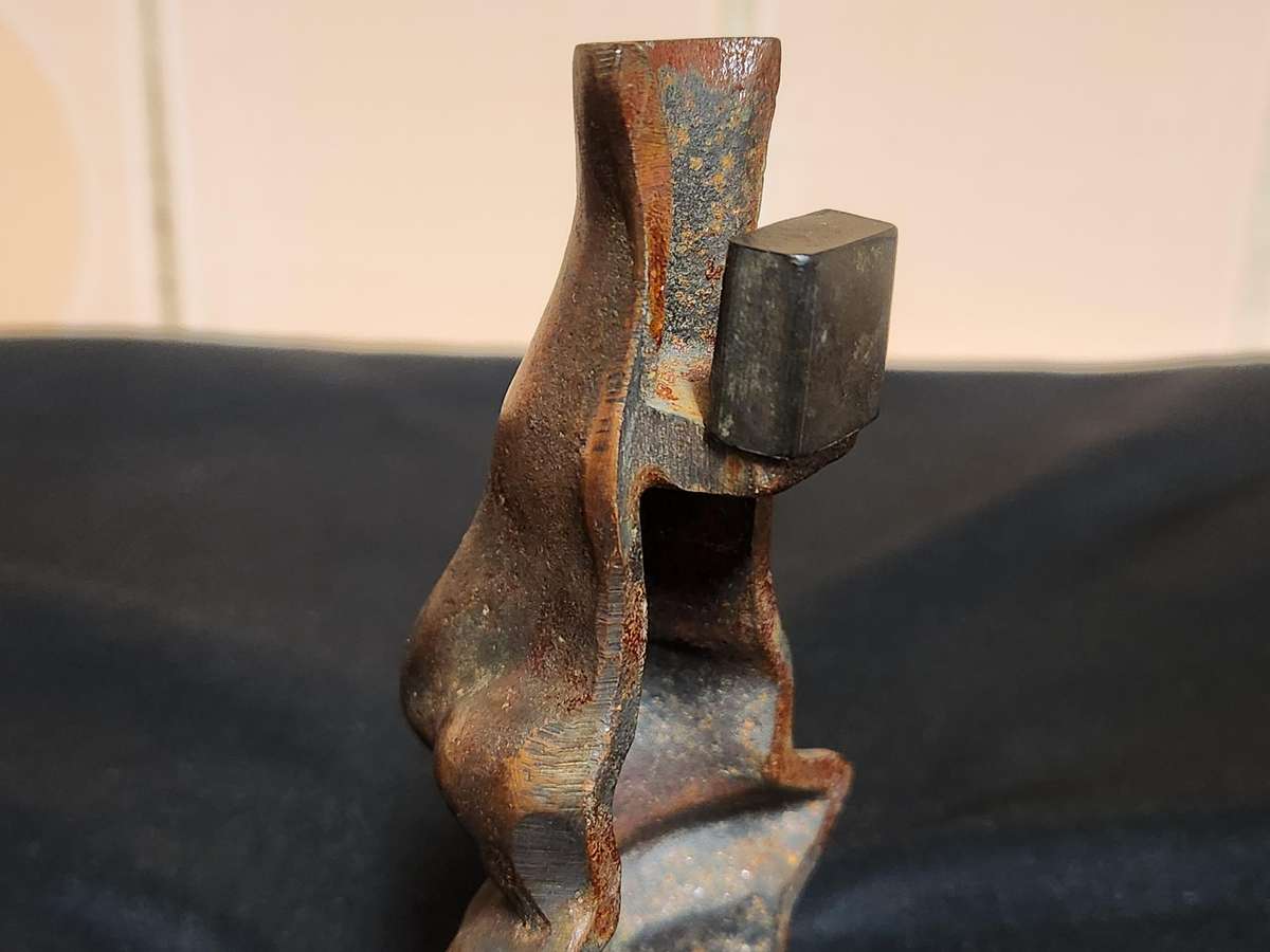 RARE 1950S SALVADORE DALI BRONZED CAST IRON GLASSES HOLDER