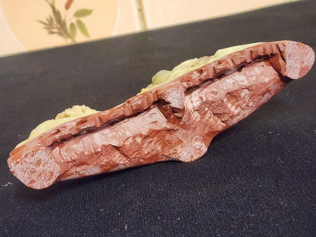 HAND CARVED CHINESE NATURAL SOAPSTONE SCULPTURE 2 OF 3