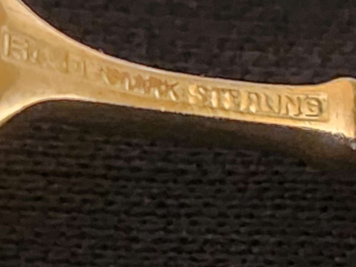 DANISH GILT STERLING SILVER AND ENAMEL COFFEE SPOON SET