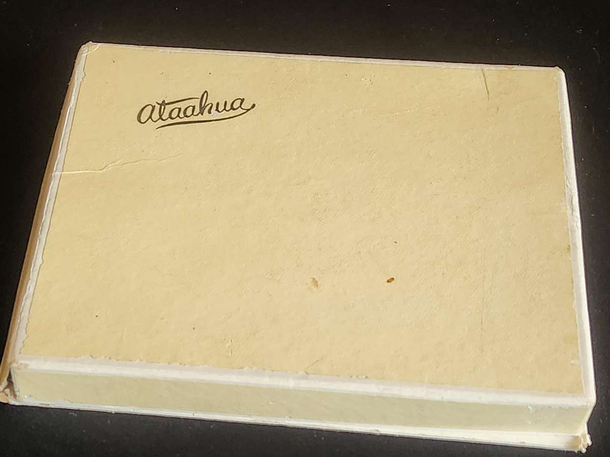 ATAAHUA STERLING SILVER AND PAUA SHELL INLAY COFFEE SPOON SET