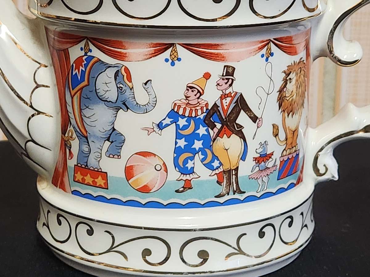 SADLER EDWARDIAN ENTERTAINMENTS CIRCUS PORCELAIN TEA POT