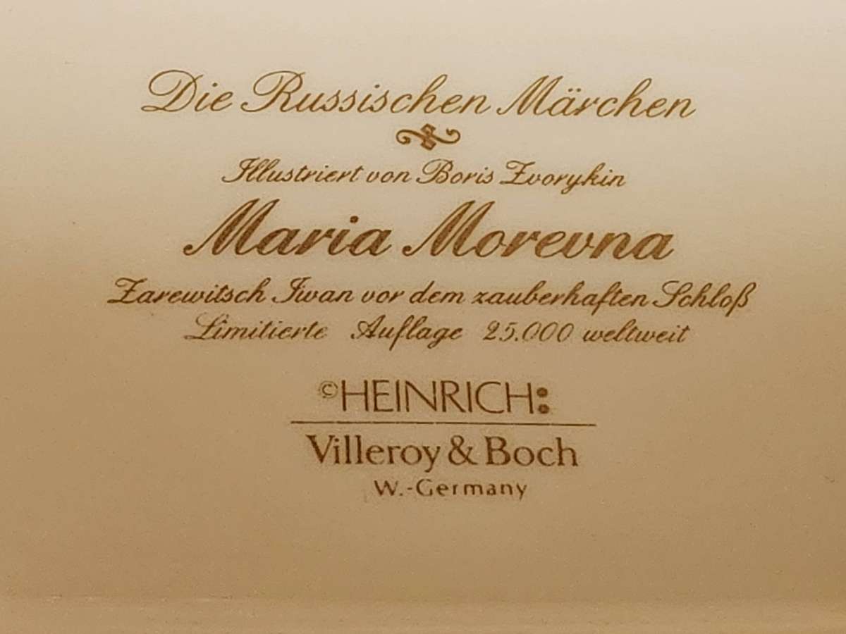 Vintage Villeroy and Boch Heinrich Russian Fairy Tales Trinket Box