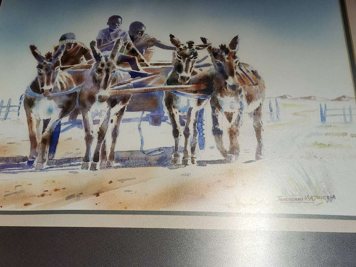 Thokozani Mathobela Watercolour on Paper