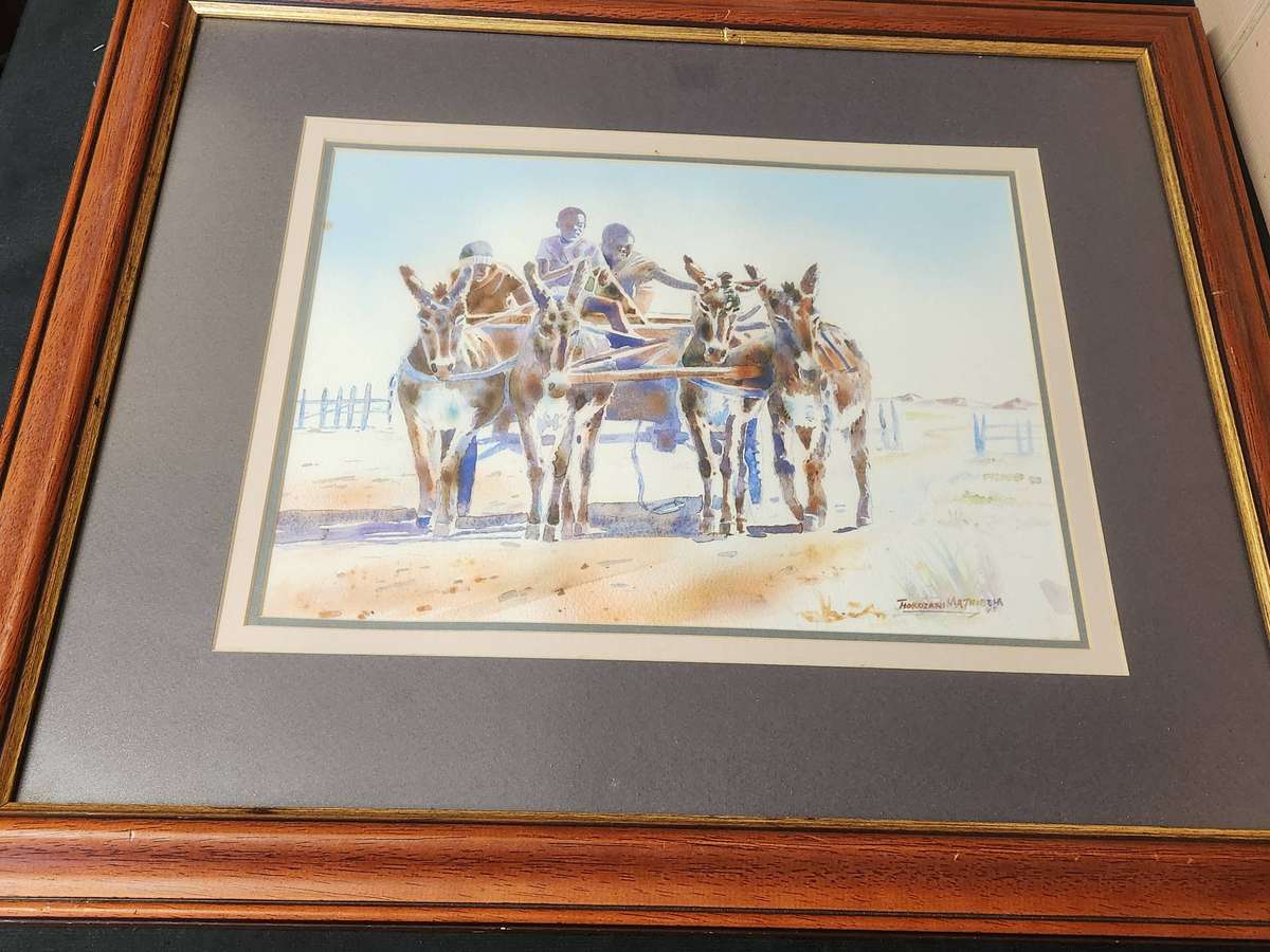 Thokozani Mathobela Watercolour on Paper