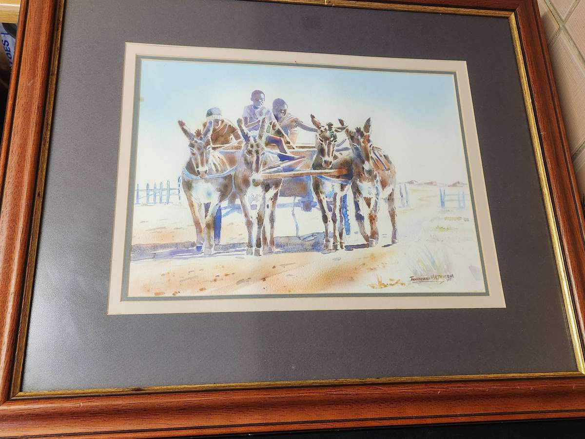 Thokozani Mathobela Watercolour on Paper