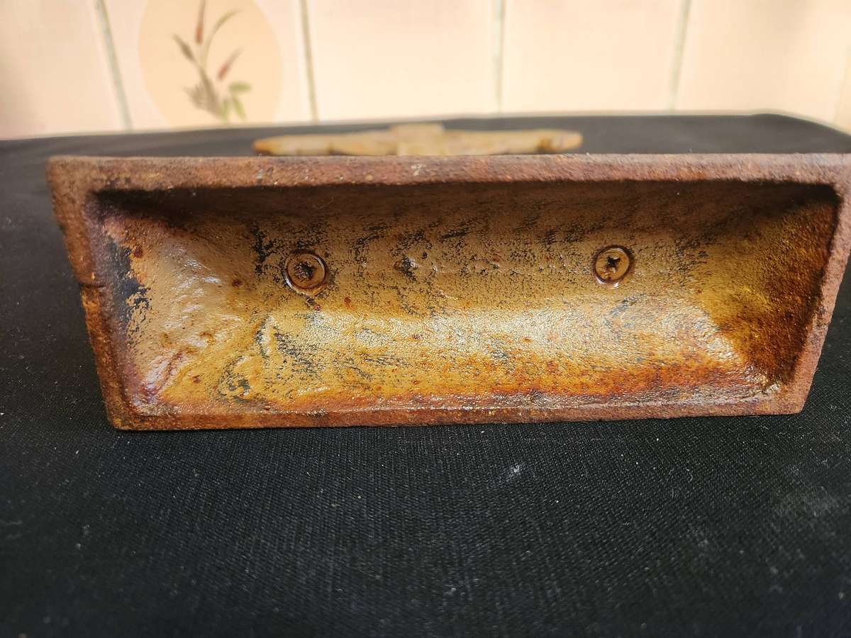 Rustic Cast Iron Victorian Style Ornate Standing Crucifix