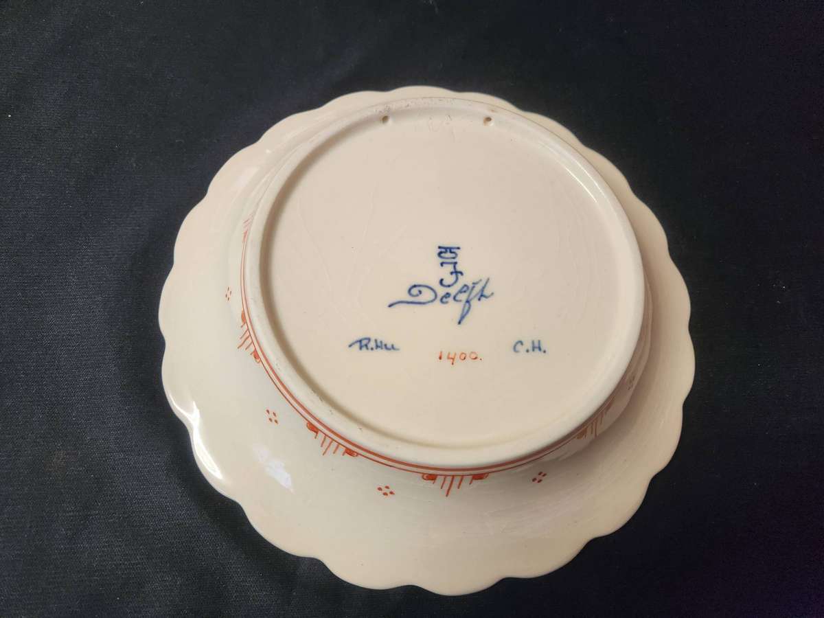 RARE ROYAL DELFT PIJNACKER IMARI STYLE BOWL