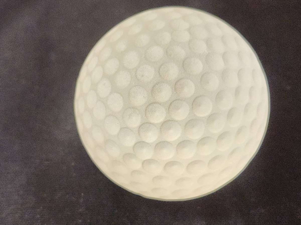 EXQUISITE ROYAL DOULTON FINEST CRYSTAL GOLF BALL PAPERWEIGHT