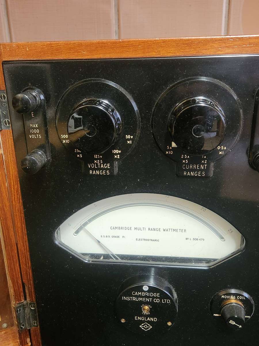 VINTAGE CAMBRIDGE SUB-STANDARD WATTMETER
