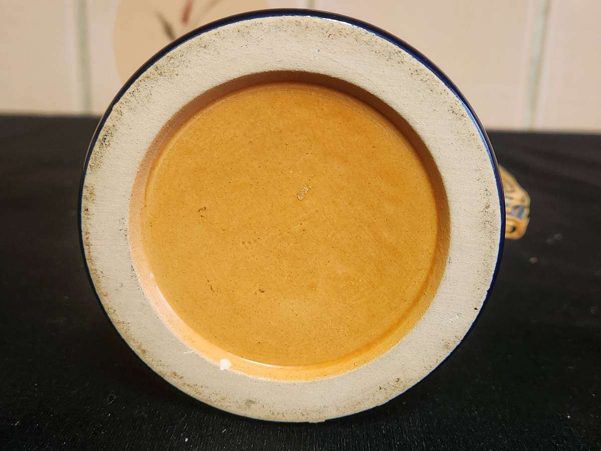 Vintage German Beerstein with a Pewter Lid