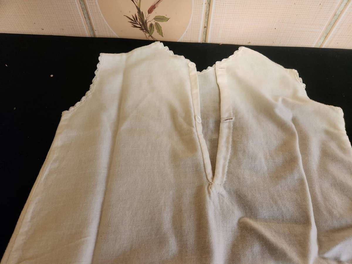 Vintage Lace and Silk Christening Gown, Under-Garment and Bonnet