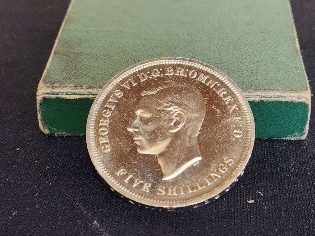1951 FESTIVAL OF BRITAIN GEORGIUS VI 5 SHILLING COIN
