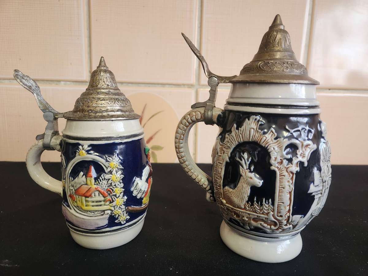VINTAGE PAIR  OF THEWALT AND GERZ WESTERN GERMANY BEERSTEINS