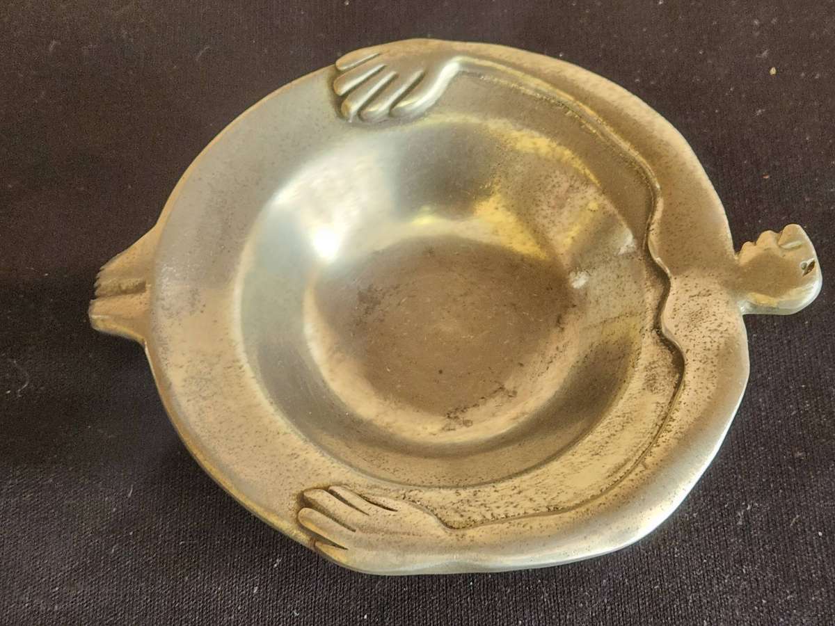 CARROL BOYES FUNCTIONAL ART EARLY DESIGN PEWTER BOWL