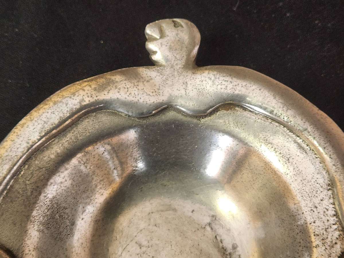 CARROL BOYES FUNCTIONAL ART EARLY DESIGN PEWTER BOWL
