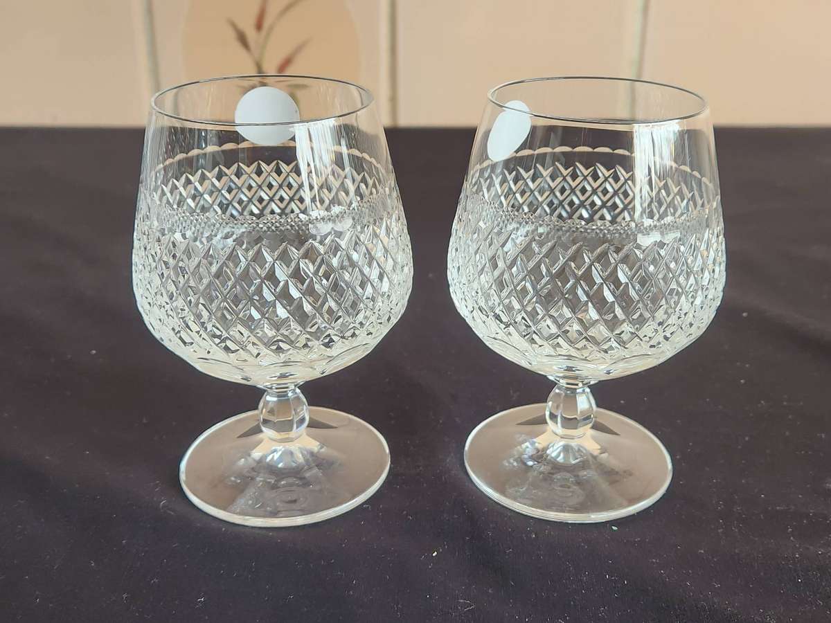 PAIR OF ROYAL ALBERT CRYSTAL GLASSES, MADE IN GERMANY