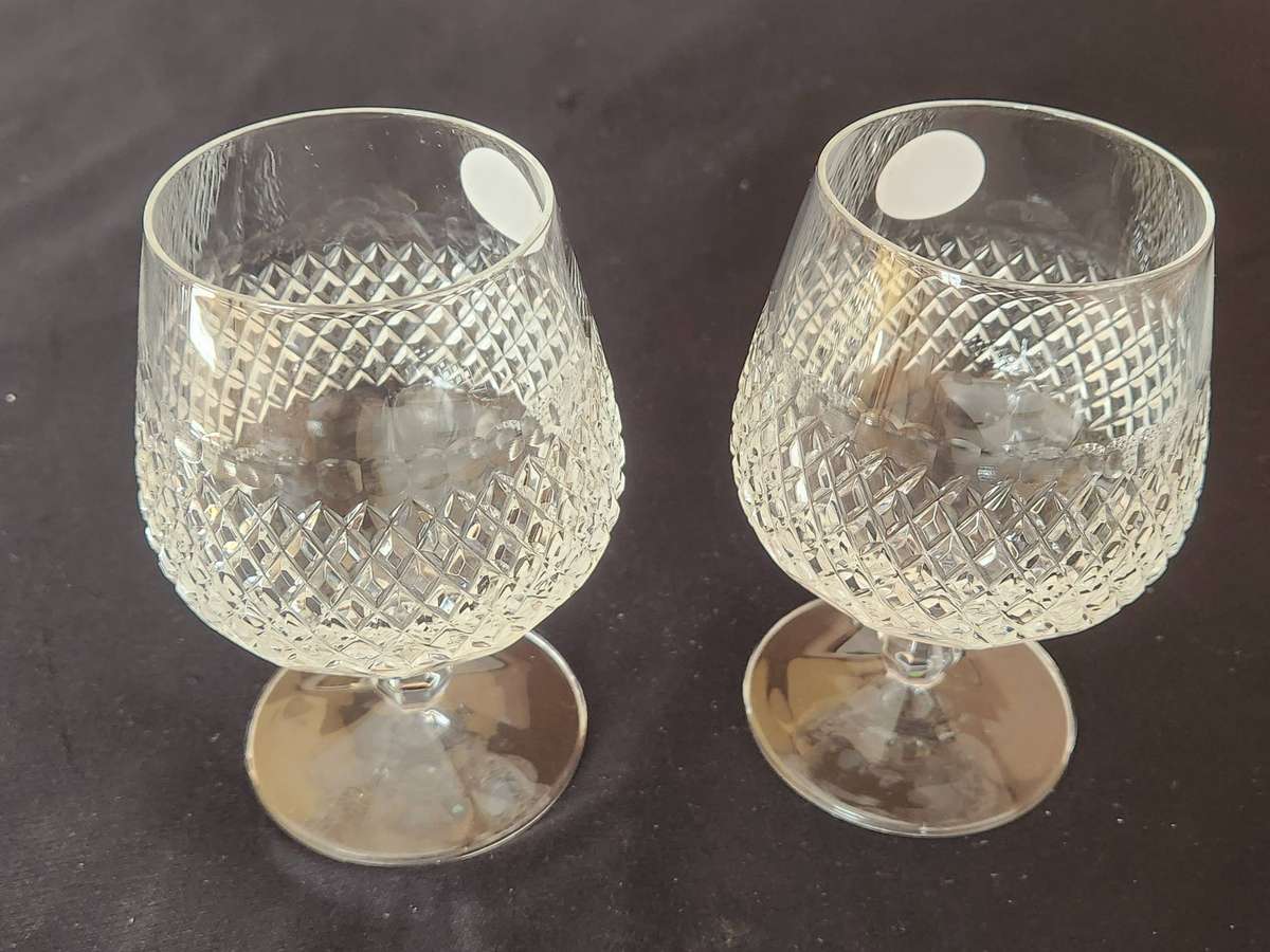 PAIR OF ROYAL ALBERT CRYSTAL GLASSES, MADE IN GERMANY