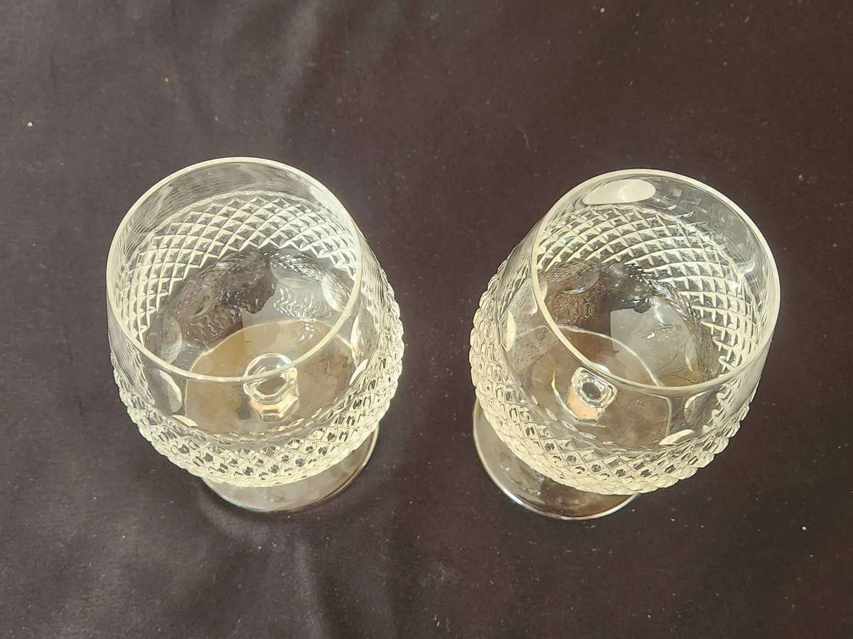 PAIR OF ROYAL ALBERT CRYSTAL GLASSES, MADE IN GERMANY