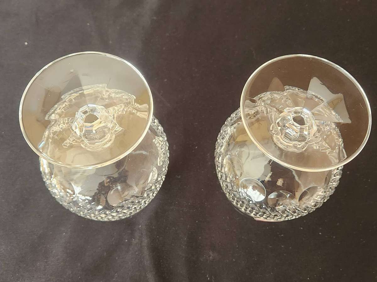 PAIR OF ROYAL ALBERT CRYSTAL GLASSES, MADE IN GERMANY