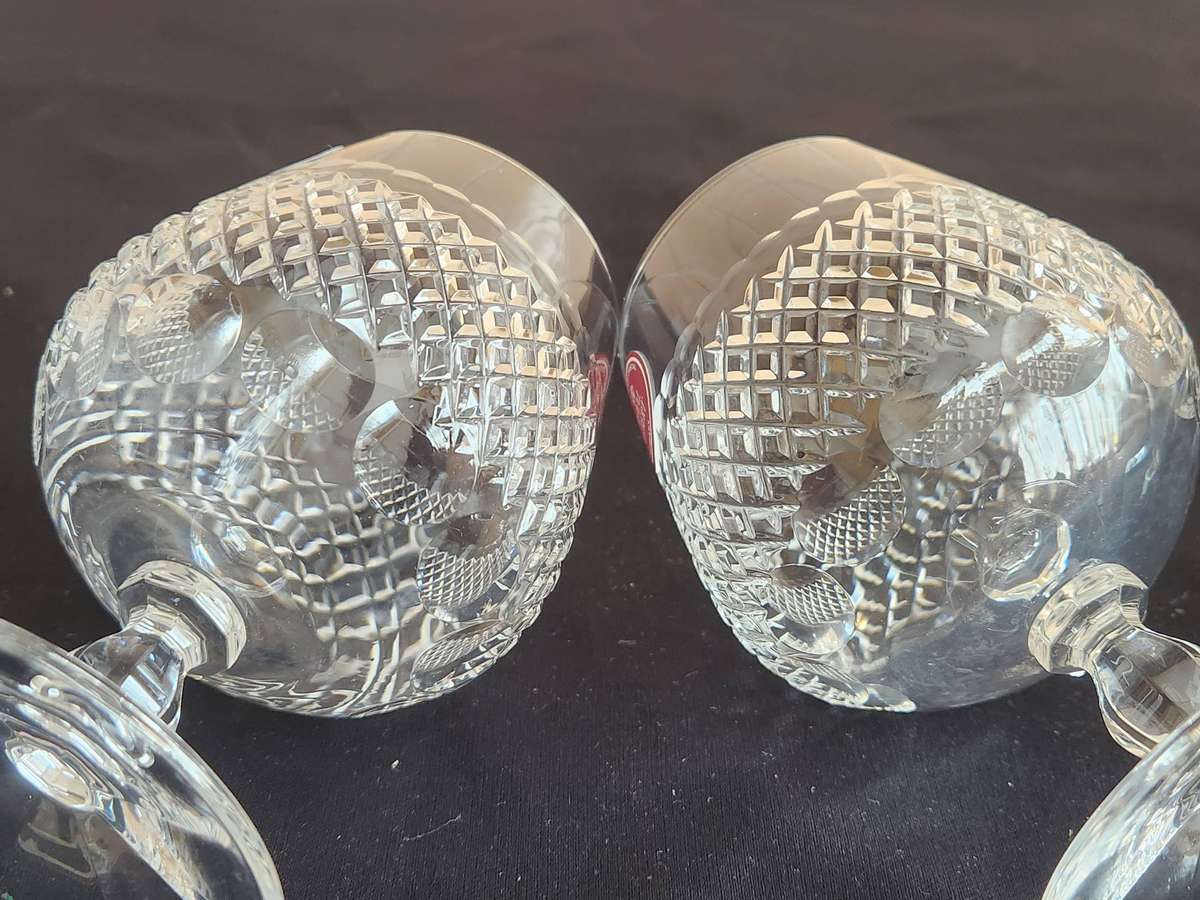 PAIR OF ROYAL ALBERT CRYSTAL GLASSES, MADE IN GERMANY