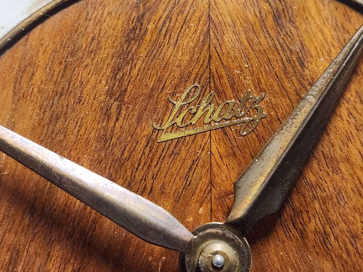 VINTAGE AUGUST SCHATZ AND SOHNE MANTEL CLOCK, WORKING