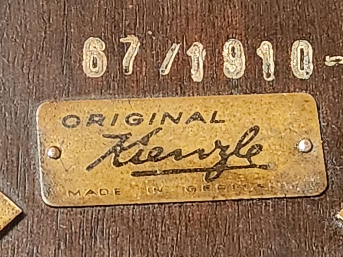 ANTIQUE 1910 KIENZLE ART DECO STYLE WALL HANGING CLOCK, IN WORKING CONDITION