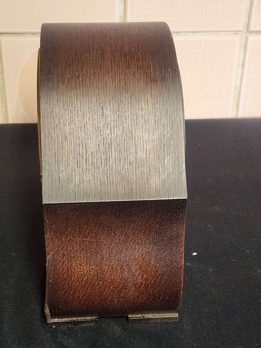 VINTAGE ENFIELD MADE IN ENGLAND MANTEL CLOCK FOR RESTORATION, WORKING