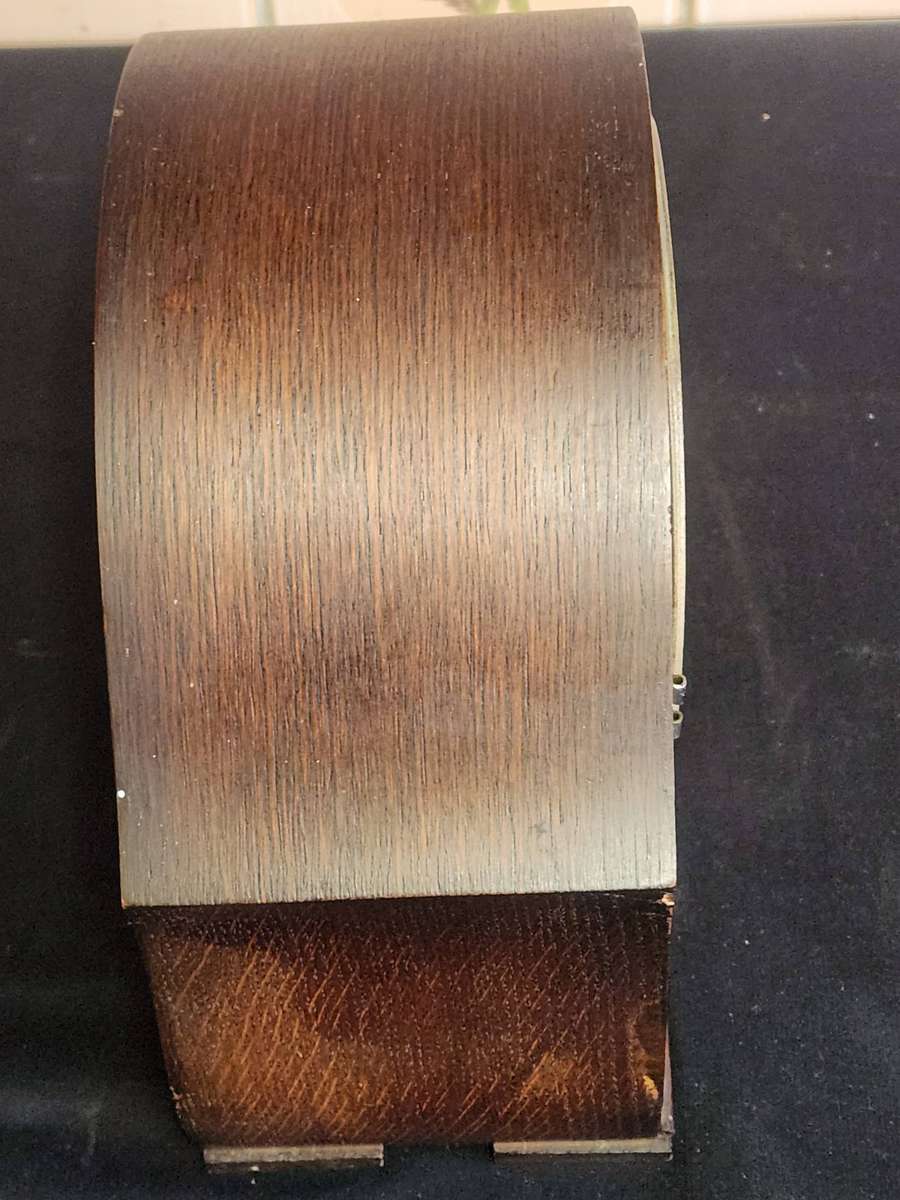 VINTAGE ENFIELD MADE IN ENGLAND MANTEL CLOCK FOR RESTORATION, WORKING