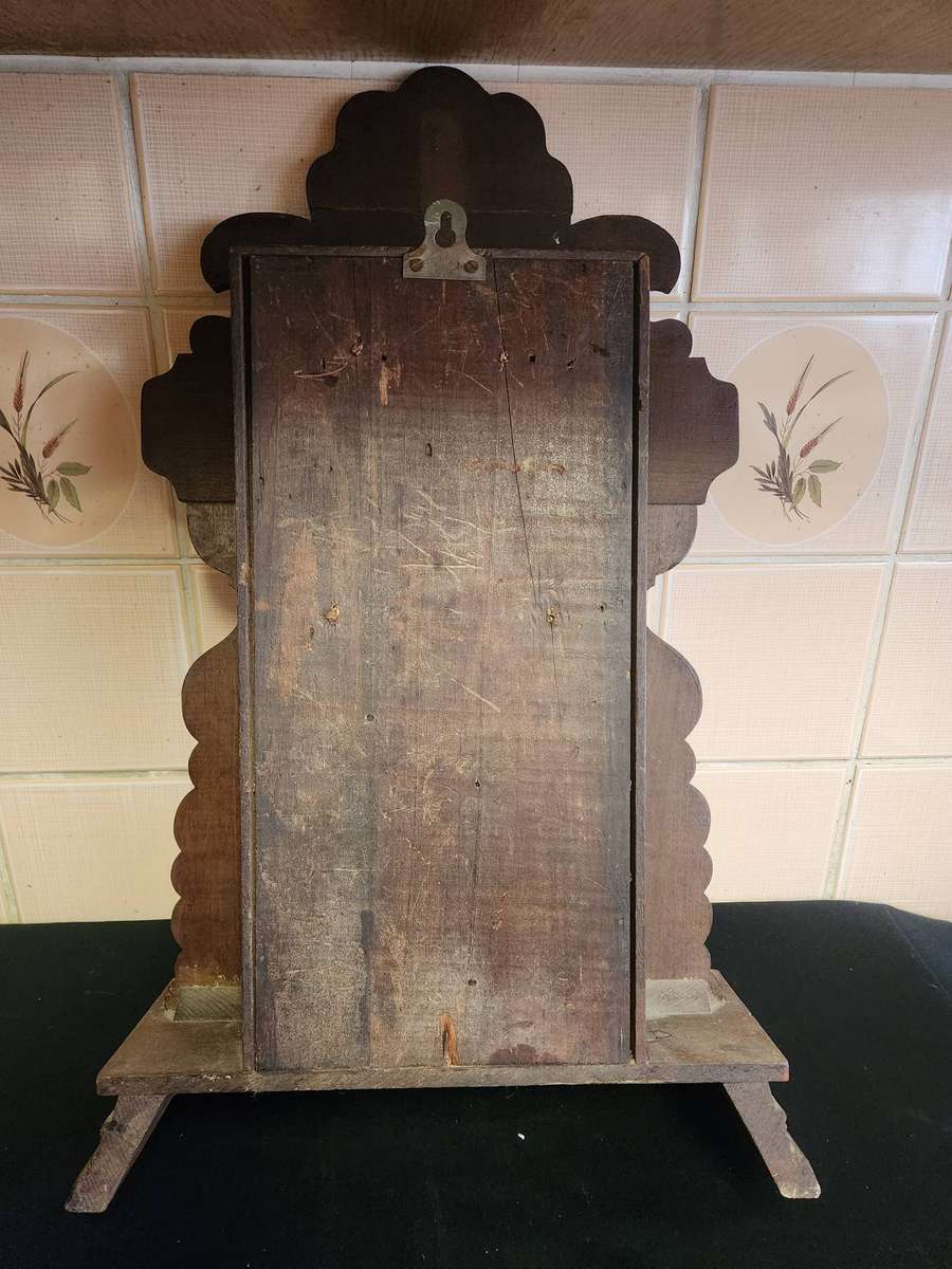 VINTAGE ANSONIA WALL CLOCK, MISSING PENDULUM BUT WORKING