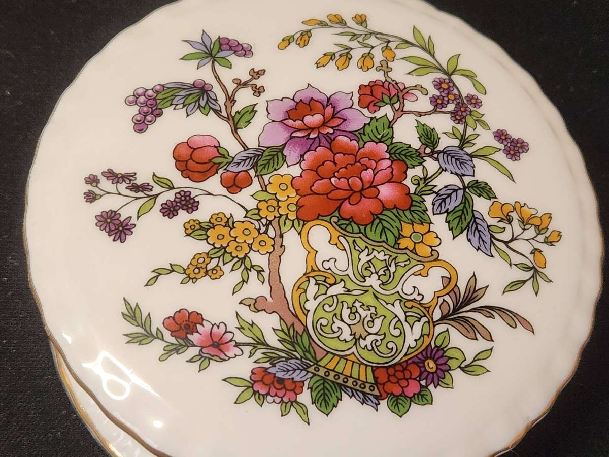 AWESOME PARAGON TREE OF KASHMIR PORCELAIN TRINKET BOX