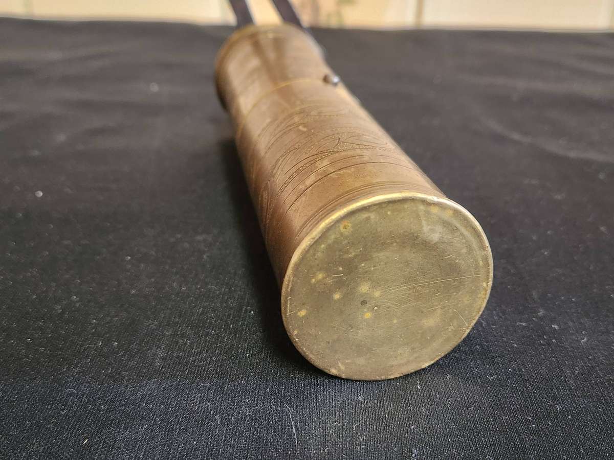 ANTIQUE TURKISH OTTOMAN BRASS COFFEE GRINDER