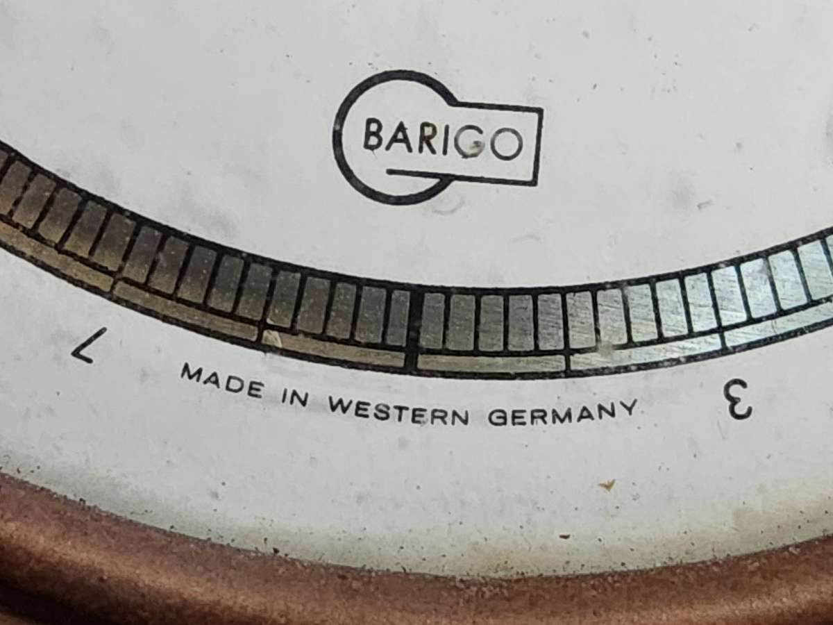 VINTAGE BARIGO THERMOMETER MADE IN WESTERN GERMANY