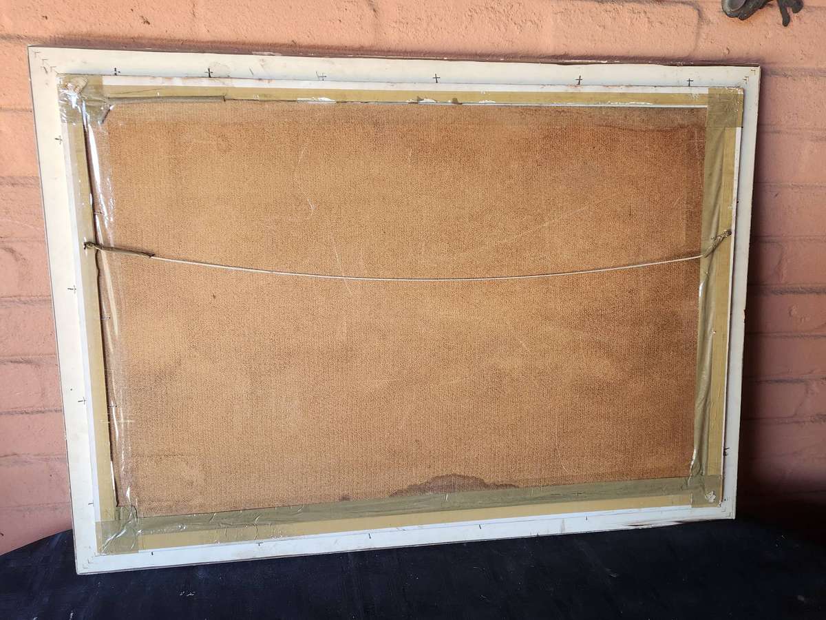 LARGE ORIGINAL OIL ON BOARD SEASCAPE BY H GAILEY