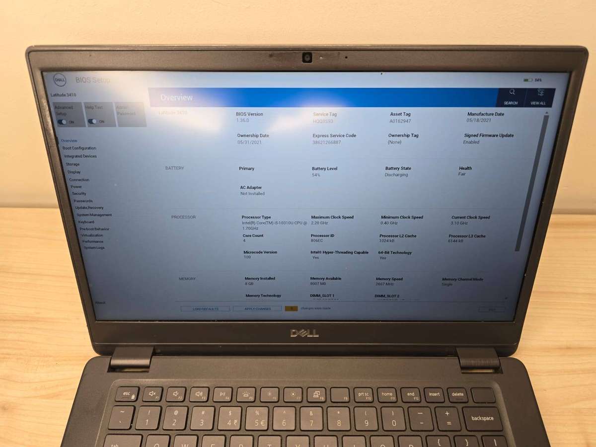 Dell Latitude 3410  Intel i5 10th Gen  8GB RAM  SSD  Windows 11