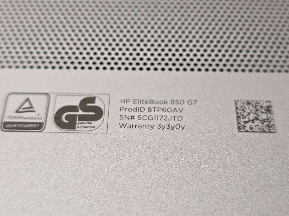 HP EliteBook 850 G7 LTE | Core i5 10th Gen | 8GB RAM | 256GB SSD