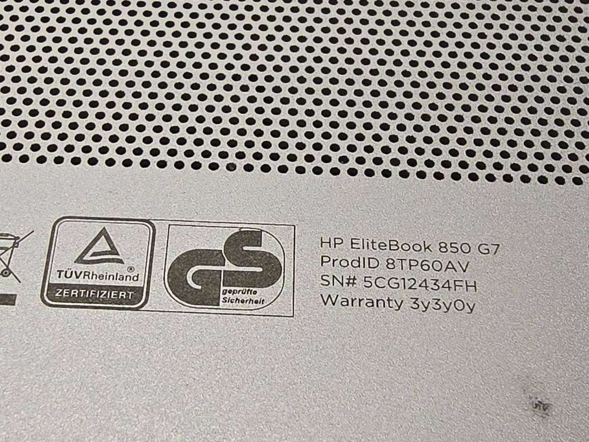 HP EliteBook 850 G7 i5 10th Gen  8GB RAM  256GB SSD  LTE  Clean