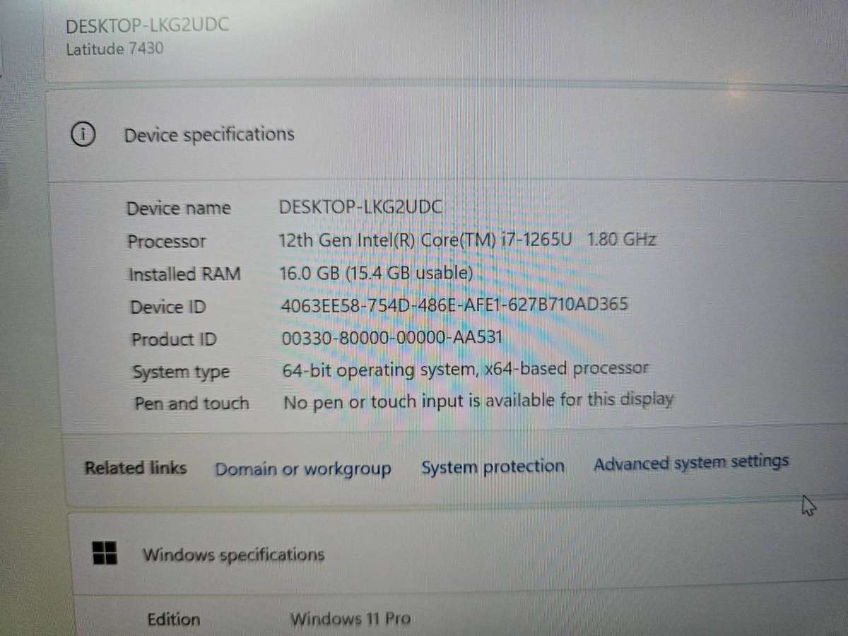 Dell Latitude 7430 Ultrabook  Intel i7 12th Gen  16GB RAM  512GB SSD  LTE  Windows 11
