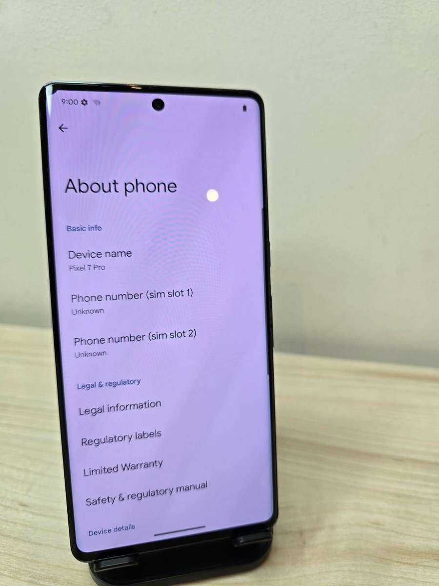 Google Pixel 7 Pro 128GB  Obsidian  Like New