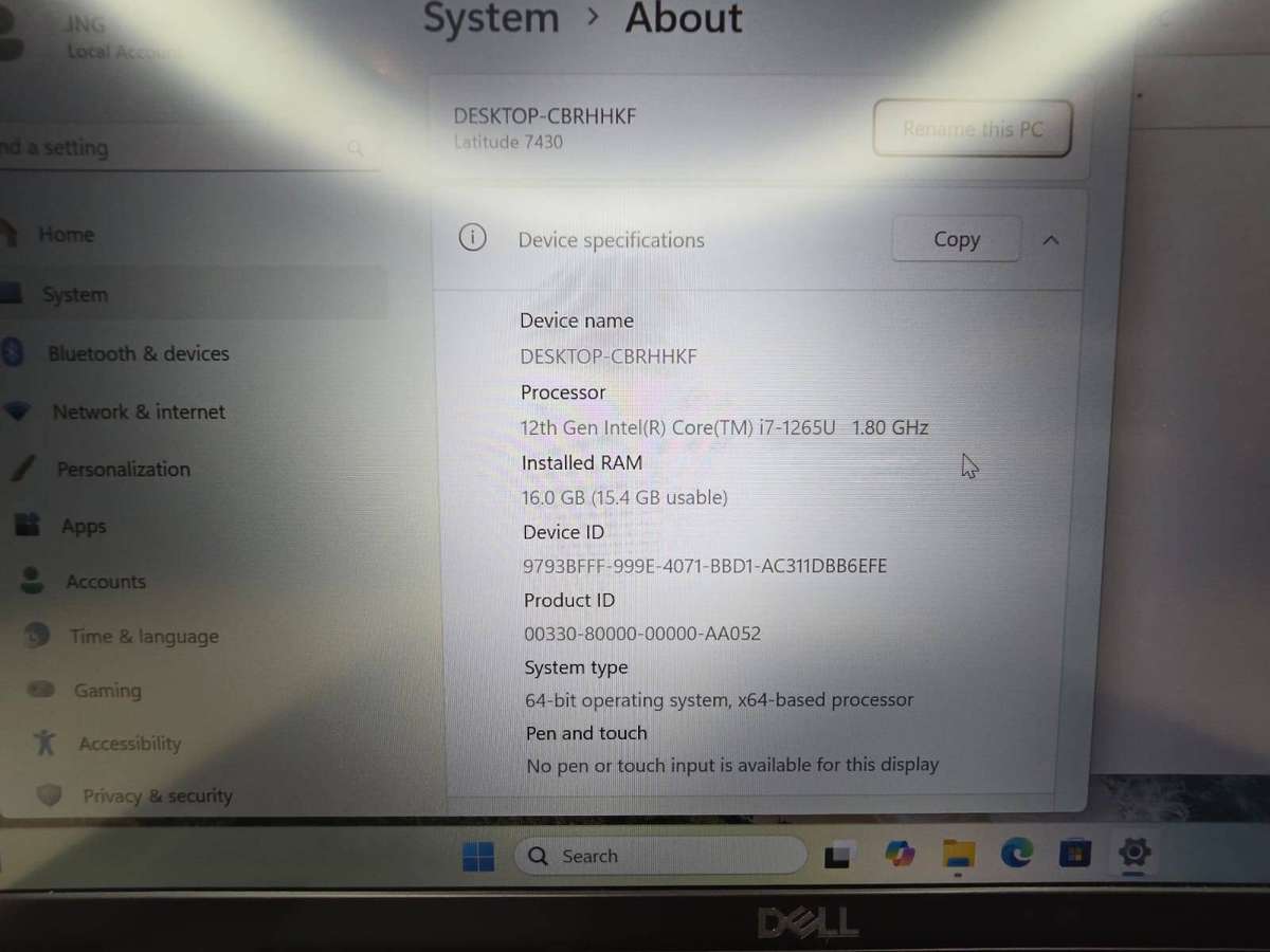 Dell Latitude 7430 Ultrabook  Intel i7 12th Gen  16GB RAM  256GB SSD  LTE  Windows 11 pro