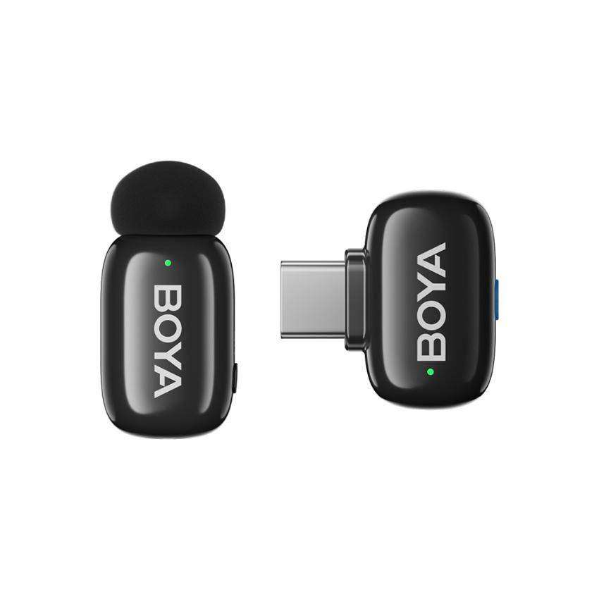 BOYA Mini-17 2.4GHz Ultra-Mini Wireless Microphone USB-C  Noise Cancellation  New Open Box
